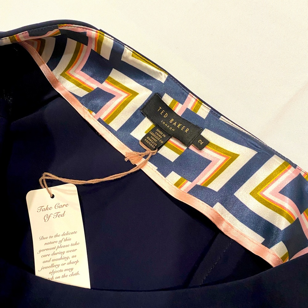 Ted Baker navy skirt. NWT.